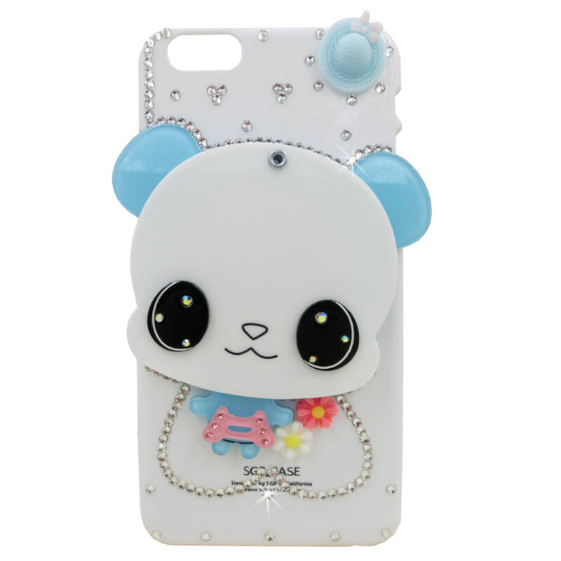 bulbar 可爱卡通镜子眼镜兔水晶透明壳手机壳套保护壳 适用于苹果