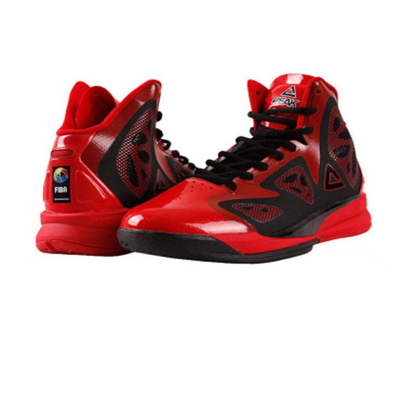 匹克peak战靴速鹰二代战靴篮球鞋男秋季耐磨运动鞋e32011a 大红/黑色