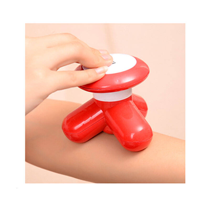 按摩仪usb三角按摩器迷你三脚按摩器迷你按摩器小型按摩仪 红色