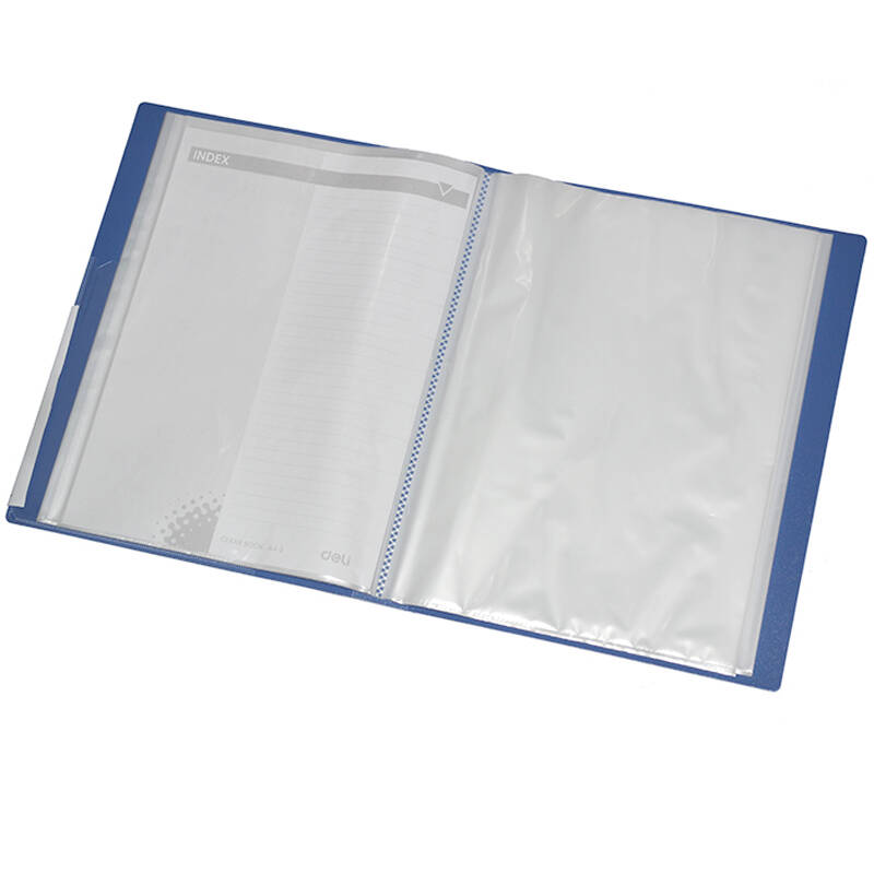 得力(deli)5063资料册文件夹(本) 5060 蓝色 60 - 京东