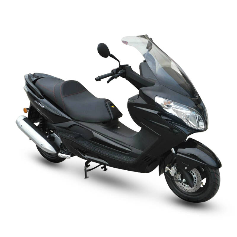 大型踏板车150cc-200cc大排量踏板摩托车大船日雅摩托车 黑色
