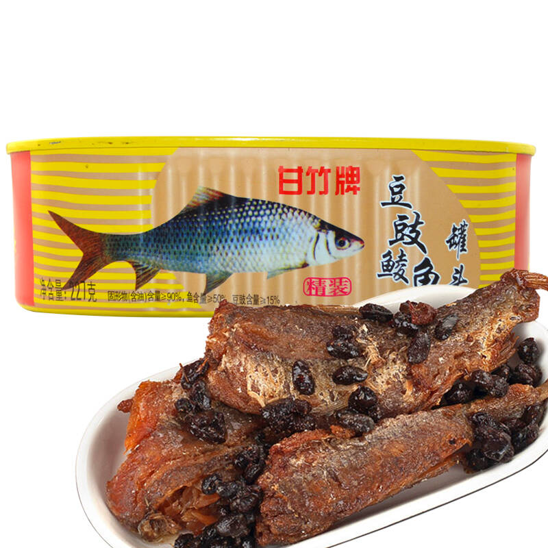 甘竹鱼罐头 精装豆鼓鲮鱼罐头227g*3罐