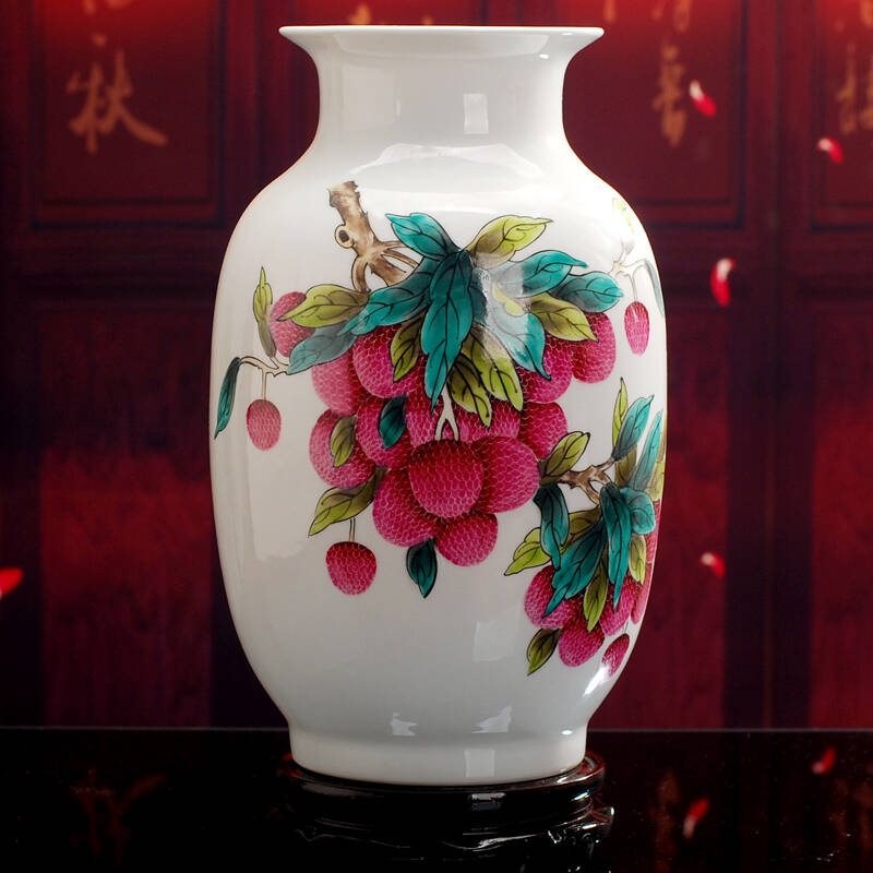 鼎公 景德镇瓷器花瓶 名人名作林敏手绘作品瓷 家居摆件 陶瓷装饰工艺