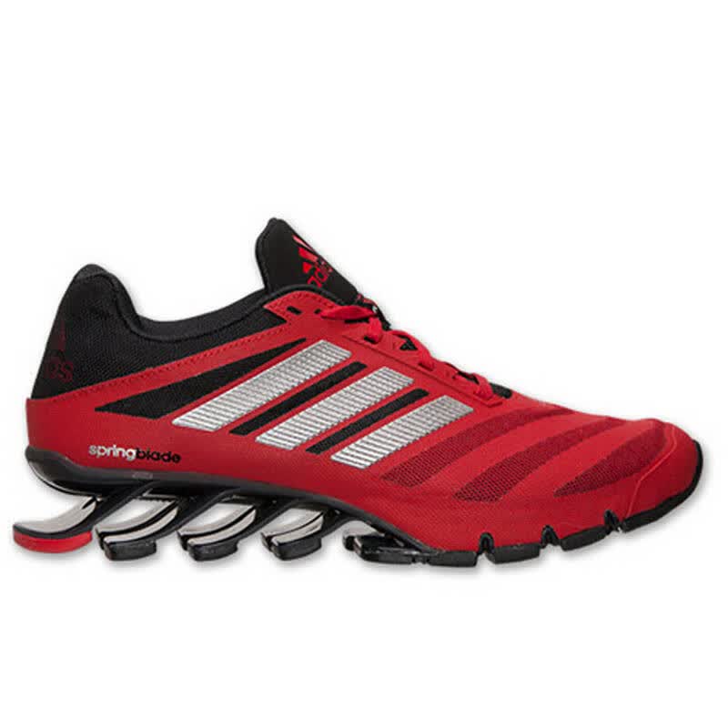 阿迪达斯adidas springblade 刀锋战士系列跑步鞋男士专柜 黑红白色