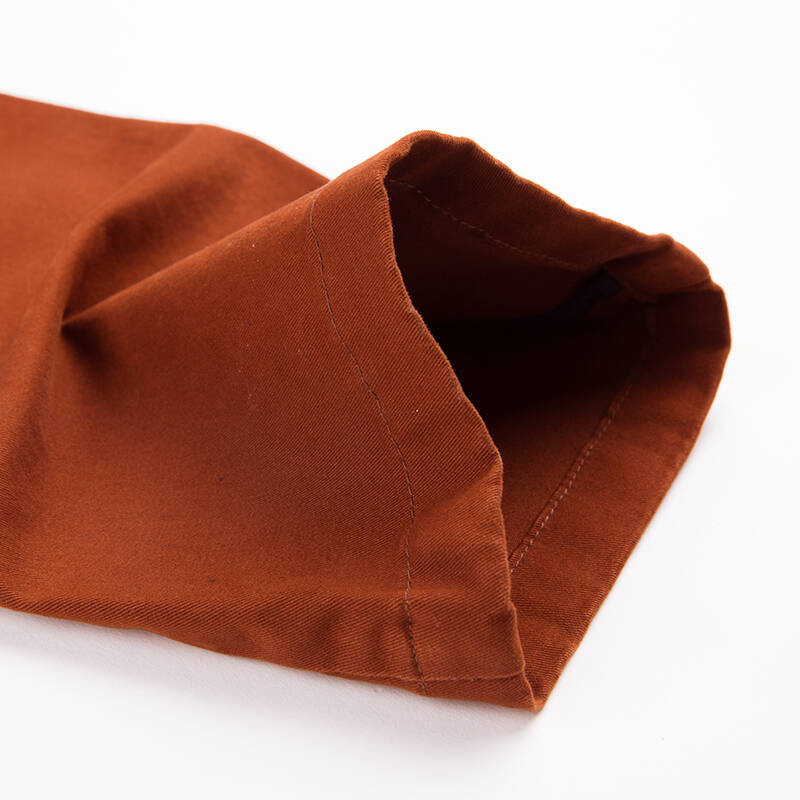 男装 秋款水洗休闲裤 微弹中高腰修身纯色工装裤 休闲裤男直筒 铁锈红