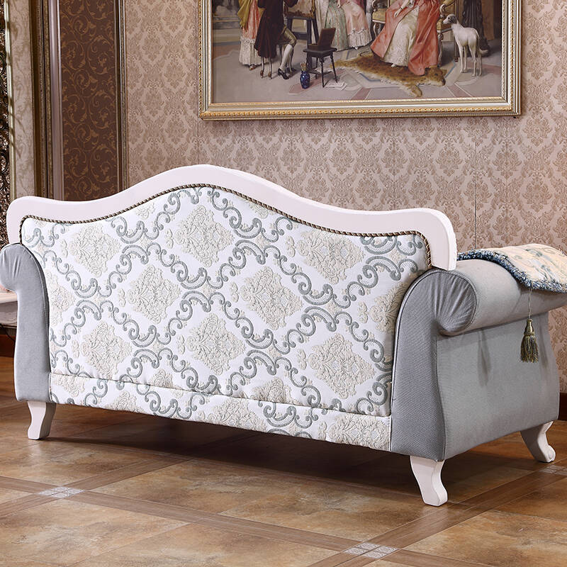 沙发欧式沙发 田园布艺沙发组合古典美式沙发 客厅实木沙发 碧水蓝天