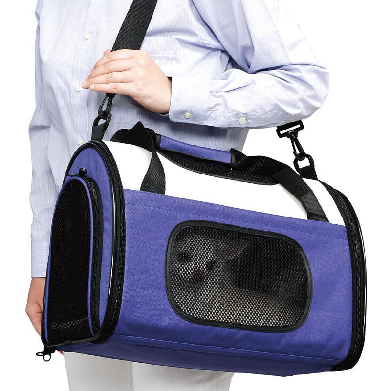 宠物折叠包狗包猫袋子宠物箱 背包拎包猫窝宠物包 紫罗兰 40*25*30cm