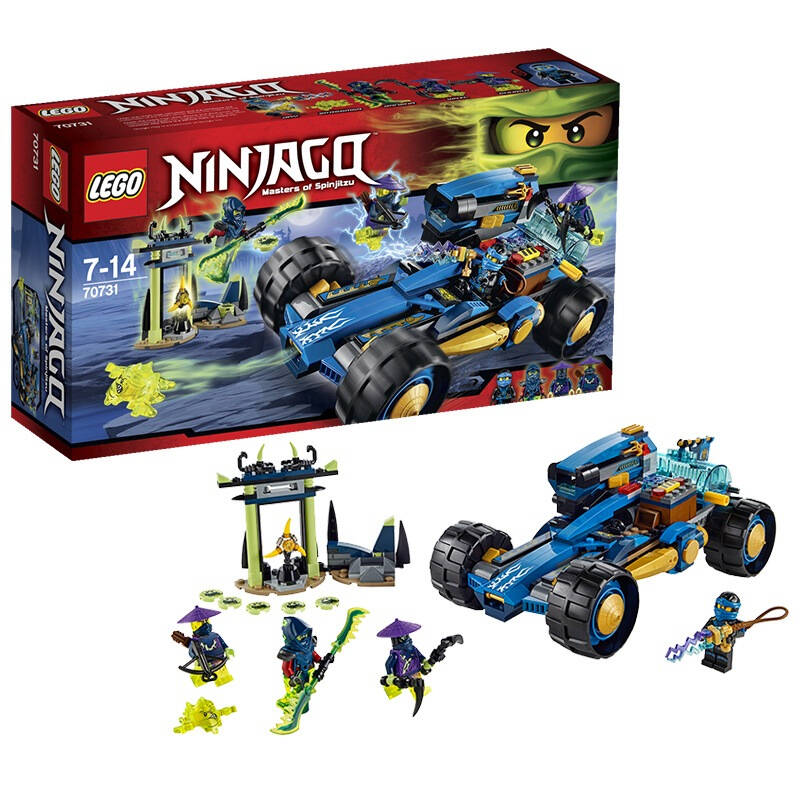 超市】乐高 (lego) ninjago 幻影忍者系列 杰的闪电加农战车 70731