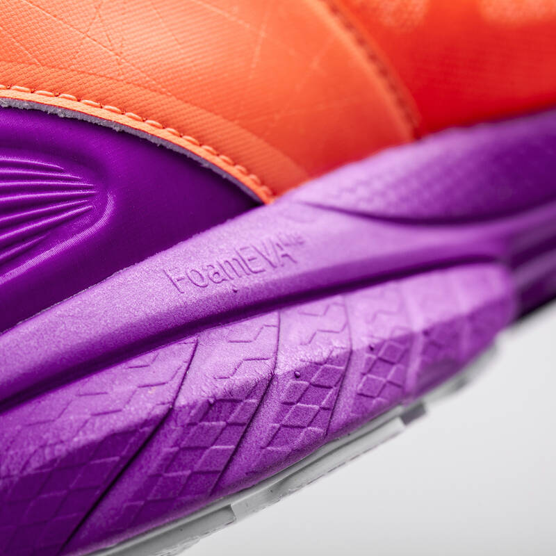 李宁旗舰店女子智能跑步鞋-赤兔arbk086 荧光柔橙/荧光梅紫 38