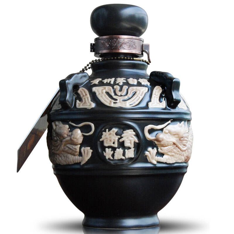 茅台镇 纯粮酿造 酱香型白酒 窖藏陈酿原浆封坛 赖祖龙坛收藏酒 53度