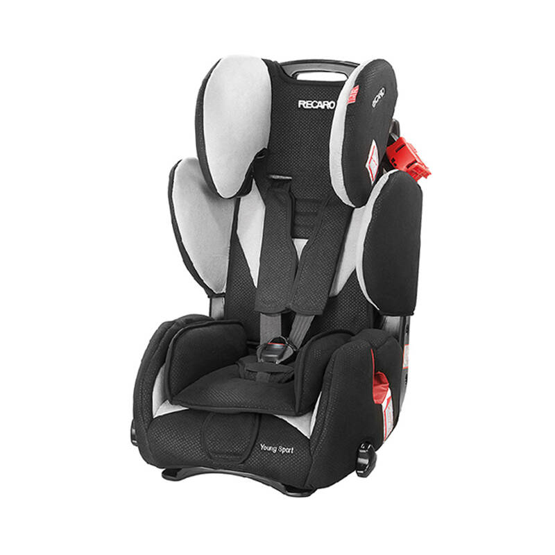 德国进口recaro大黄蜂儿童安全座椅9月-12岁 银黑色现货