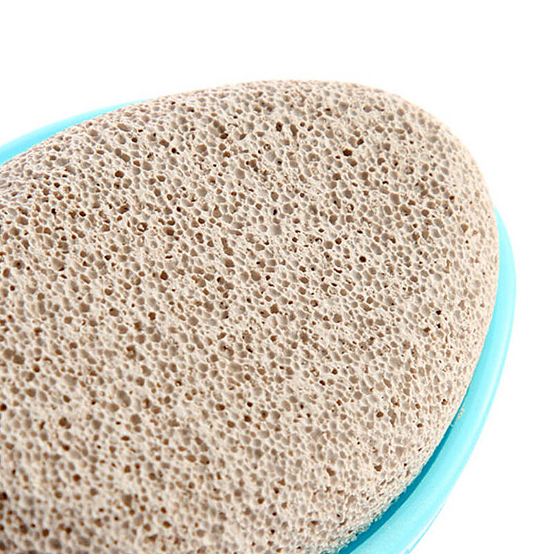 山景 双面磨脚石天然浮石去老茧工具-蓝色 长21*宽4.5cm