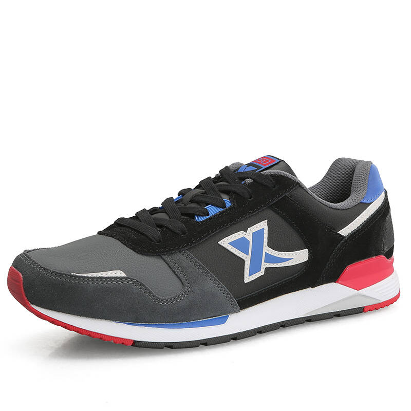 特步男鞋休闲鞋2016春季革面男士运动鞋韩版潮耐磨跑鞋985319325372 a