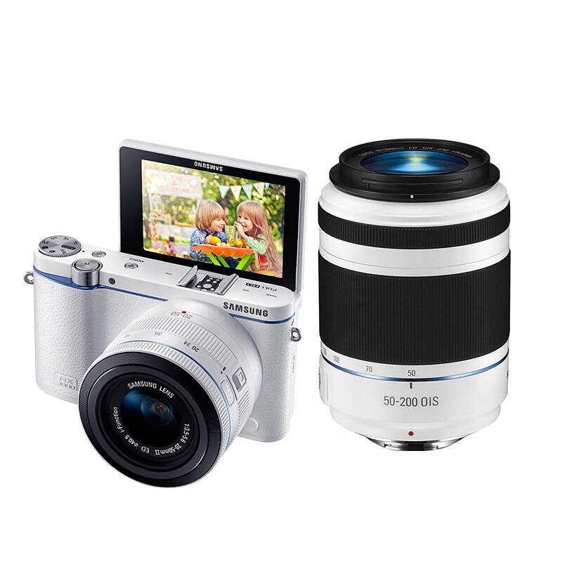 三星(samsung)nx3300 双镜头微单套机 白色(20-50mm 50-200mm双镜头