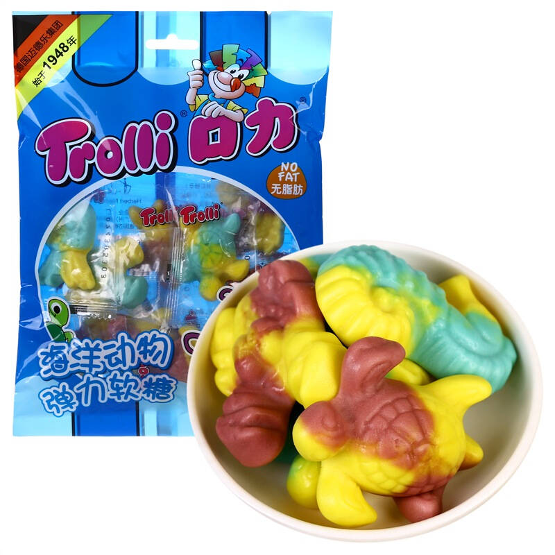 口力(trolli 水果味 海洋动物弹力软糖 100g