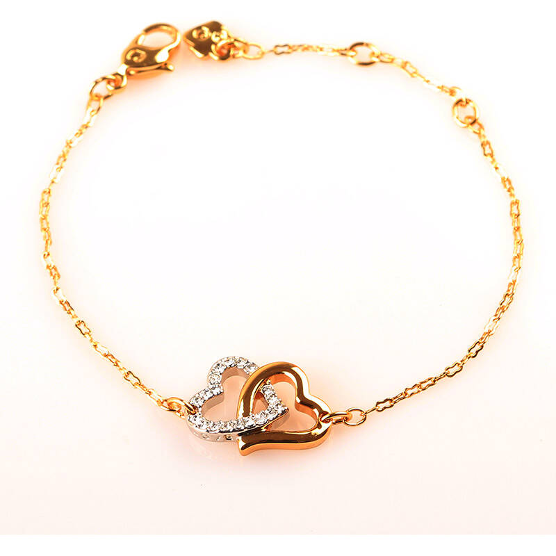 施华洛世奇swarovski 双心爱心水晶手链1062709