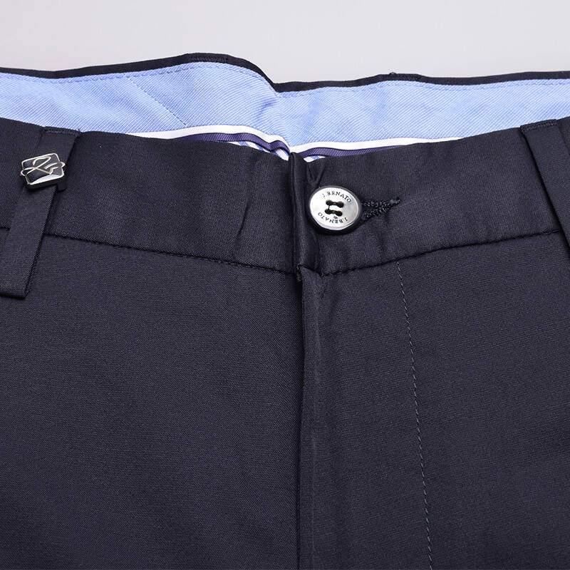 宾度正品男裤夏季薄款 男士商务休闲西裤 男长裤高腰宽松242083417