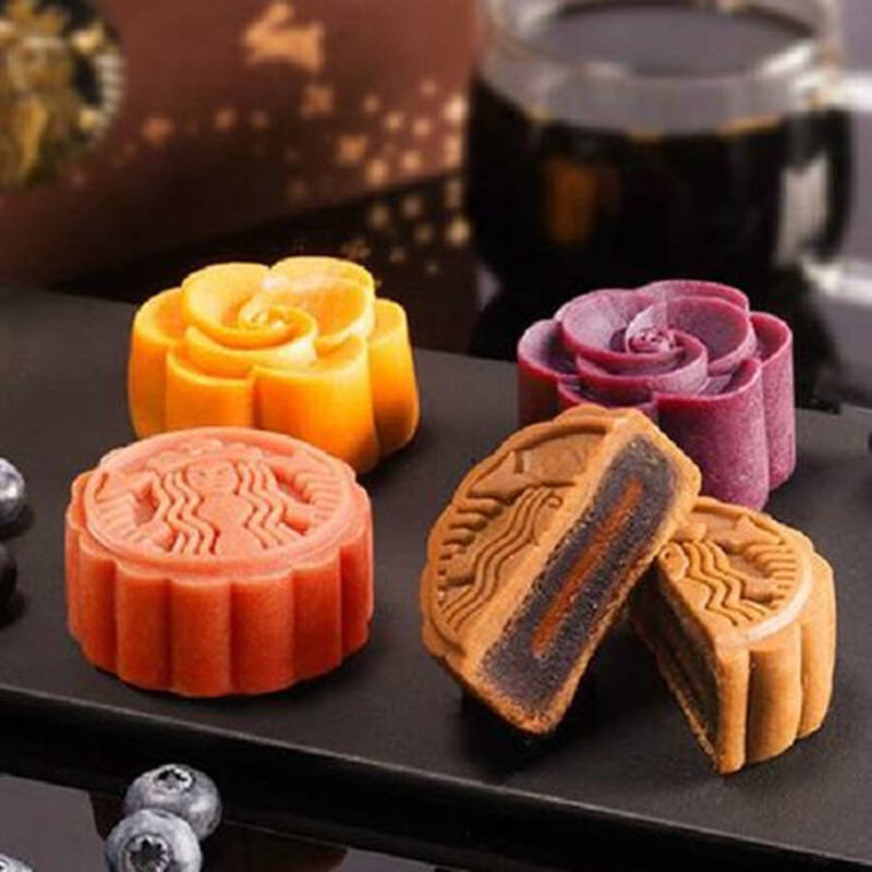 京东直送-极速达星巴克 星情月饼礼盒328型 6枚装480g (实物)【图片