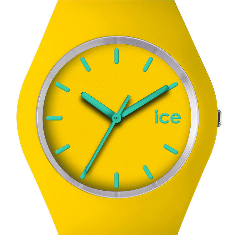 icewatch 比利时手表ice系列石英女表 情侣款防水手表 yellow