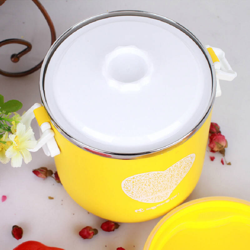 韩国保温饭盒学生可爱不锈钢饭盒保温桶餐盒提锅便当盒分格可微波