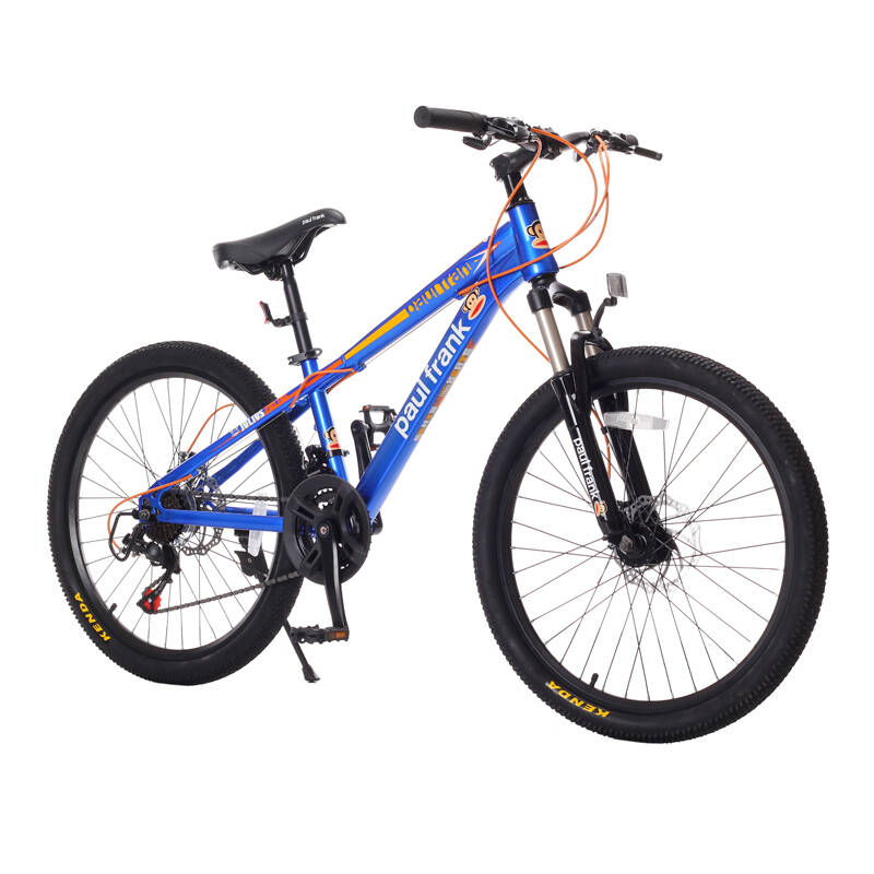 paul frank/大嘴猴24寸青少自行车21速高碳钢山地车学生山地自行车