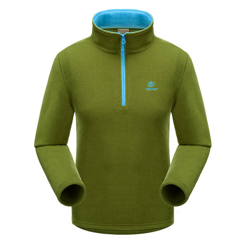 tectop抓绒衣情侣款套头 抓绒衣防风耐磨防静电jw5139/5140 枯草绿男