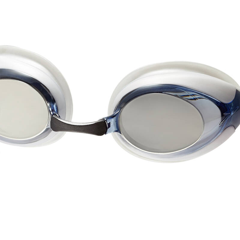 男女防雾训练游泳镜 高清镀膜炫酷游泳眼镜 时尚高清舒适泳镜 白色