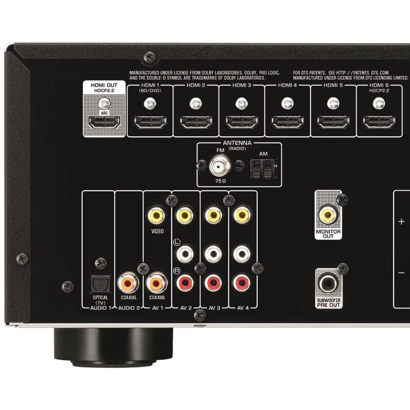 1声道(5*135w)av功放机 usb接口/wifi/蓝牙 金色