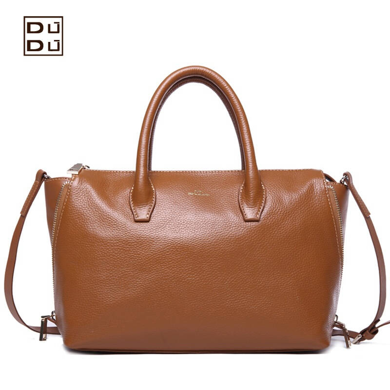 麦包包dudu(dudu) 中性女王系列 手提单肩斜挎包 1411003903咖啡色