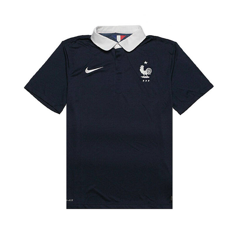 nike耐克法国国家队世界杯主场足球球衣短袖t恤577926-410 577926-410