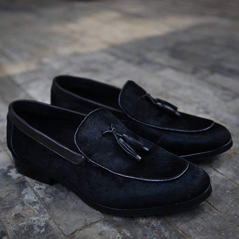 英伦黑超.马毛船鞋.2099-237-205 黑色 42