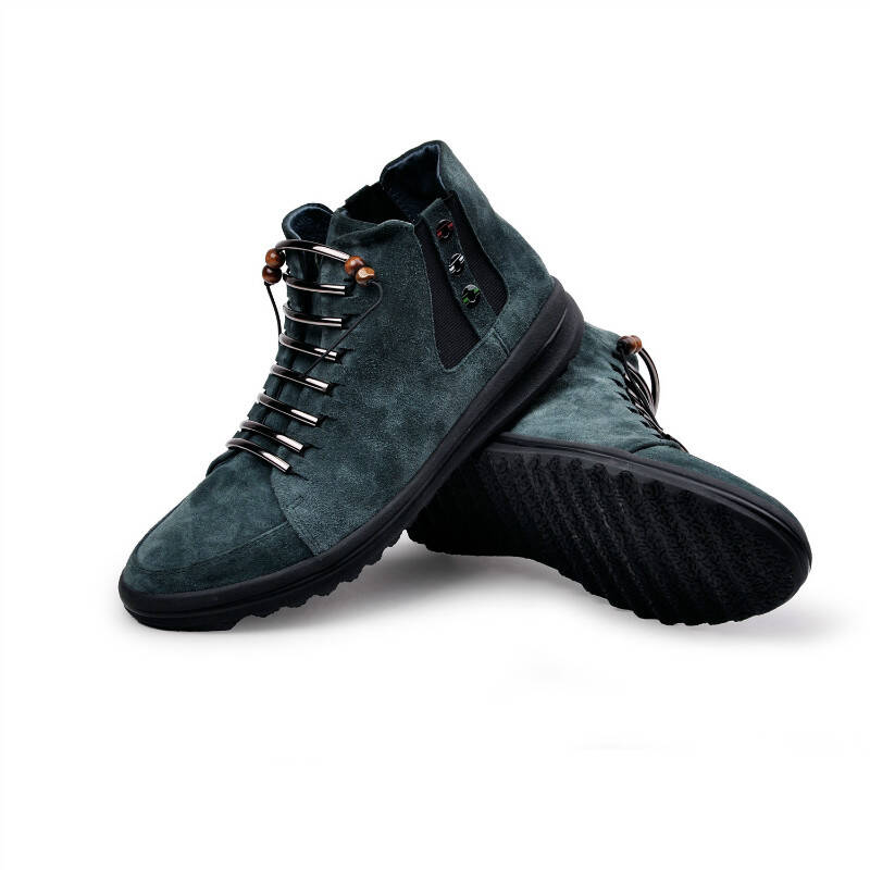 m60 男士舒软系列时尚休闲高帮鞋 5300056 墨绿色 43