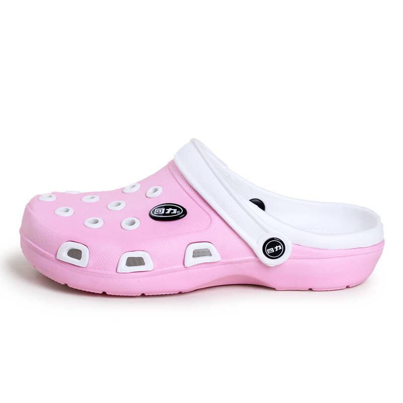 上海回力女士凉拖鞋 包头夏季拖鞋 沙滩拖鞋053 粉白 36