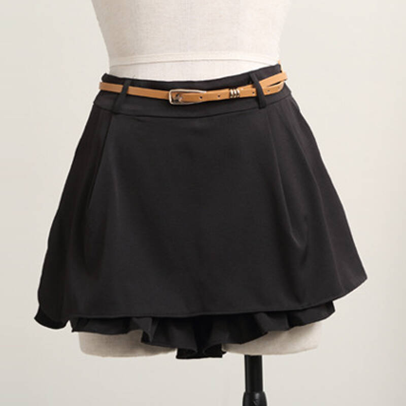 施格纳 2014新款韩版裤裙百褶裙裤女短裤夏装半身裙大码女式女装送