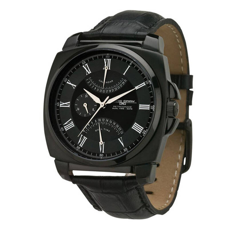 乔治·格雷jorg gray时尚多功能黑色皮带男士石英表jg1040-12 jg1040