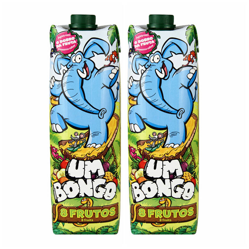 宾果(um bongo)混合果汁饮料 葡萄牙原装进口 1l*2盒(3362)