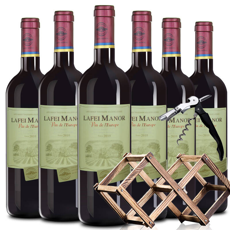 拉菲庄园2010干红葡萄酒 法国进口红酒 750ml 整箱六支装