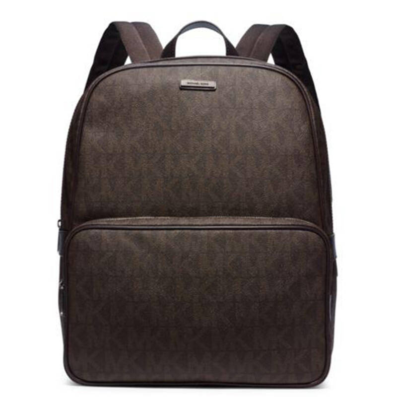 michael kors/mk 男士pvc双肩包 时尚logo印花背包33s5smnb2b 棕色 竖