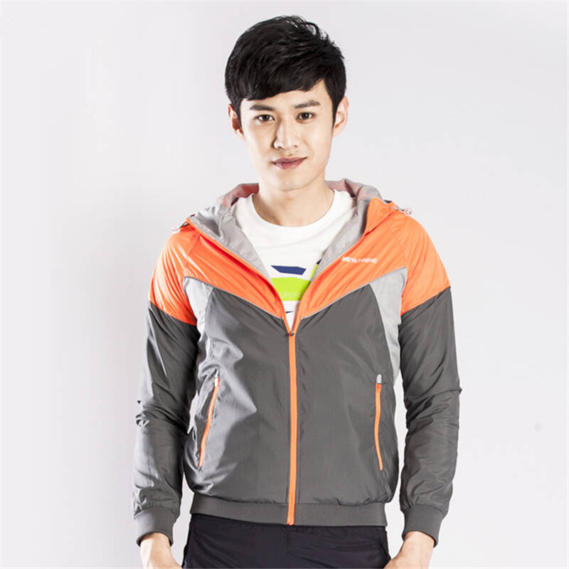 361度跑步单夹克男装春季款运动服外套d 551512303 深灰 l