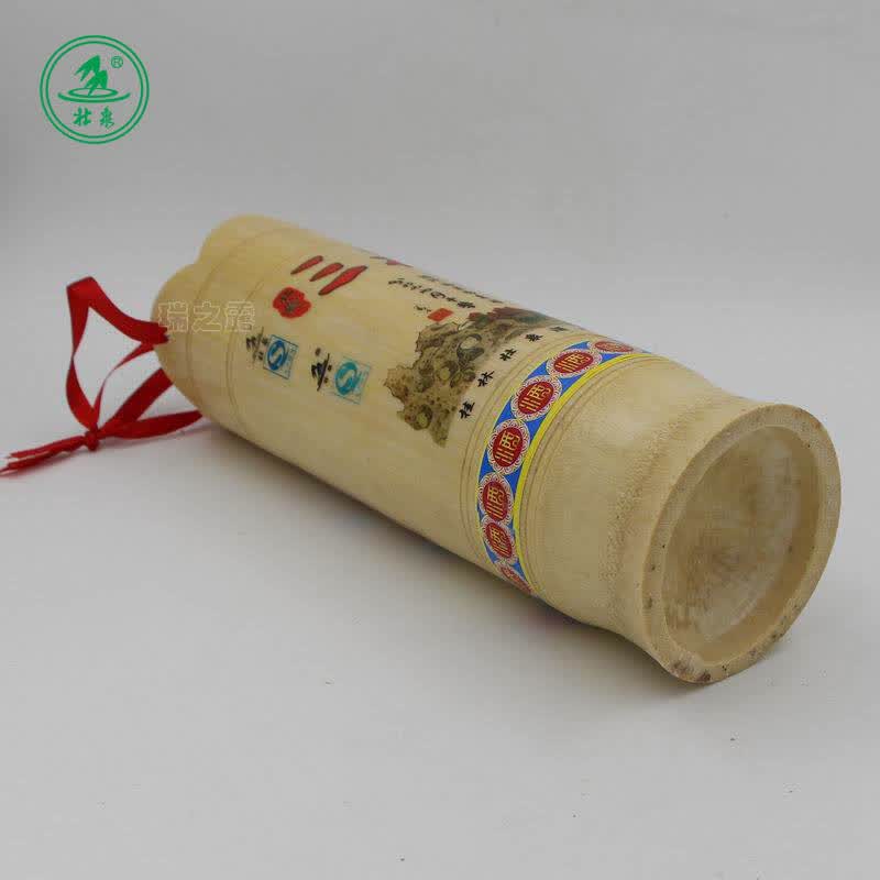 壮泉桂林竹筒酒 53度壮乡三花酒500ml莲花口竹筒酒 米香型白酒