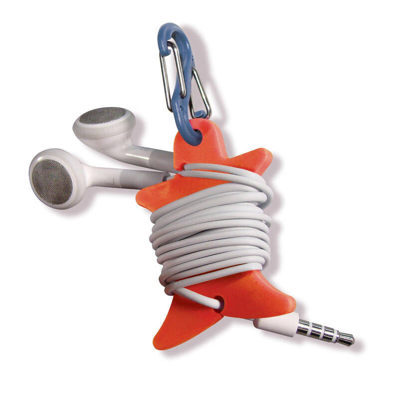 奈爱niteize科曼登山扣便携式iphone耳机绕线器 小巧四色快挂 橙色