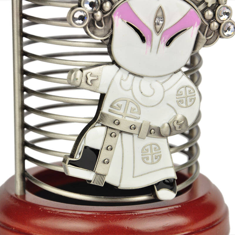 九斗云 中国风京剧人物q版笔筒精装外事实用礼品【货到付款】 赵云