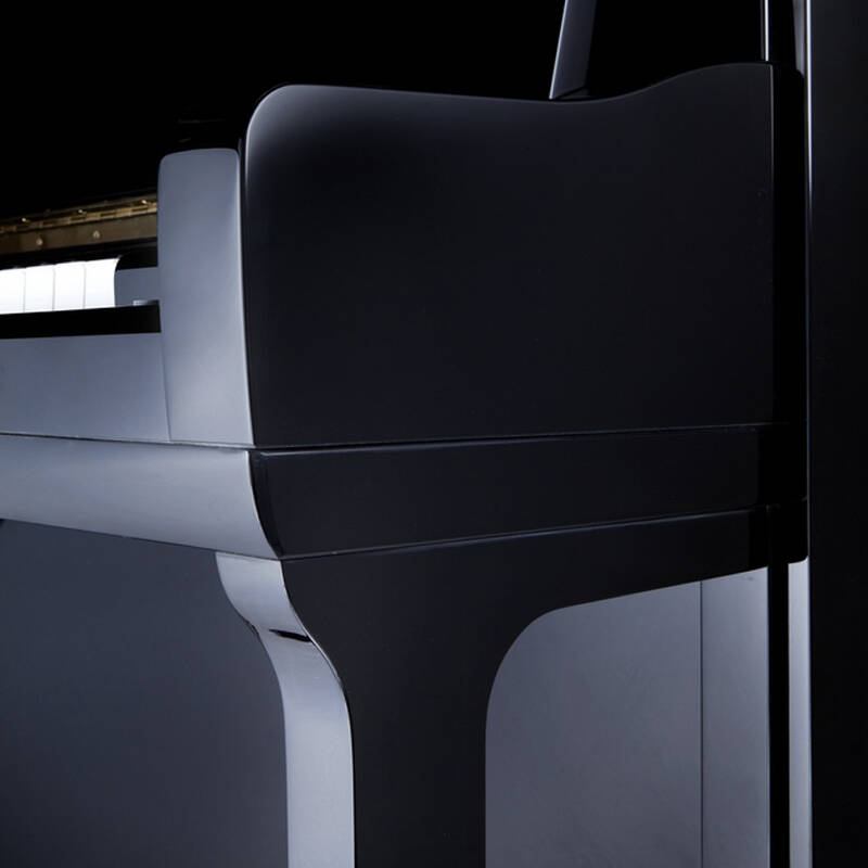 佩卓夫 p135k1进口家用考级钢琴 88键黑色漆面