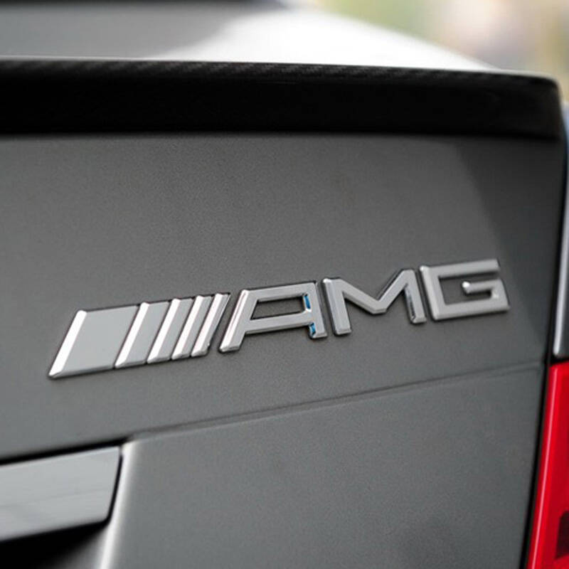标跃奔驰s级s600l后车贴s350l标志s400l尾标s63字标s65套标amg车标