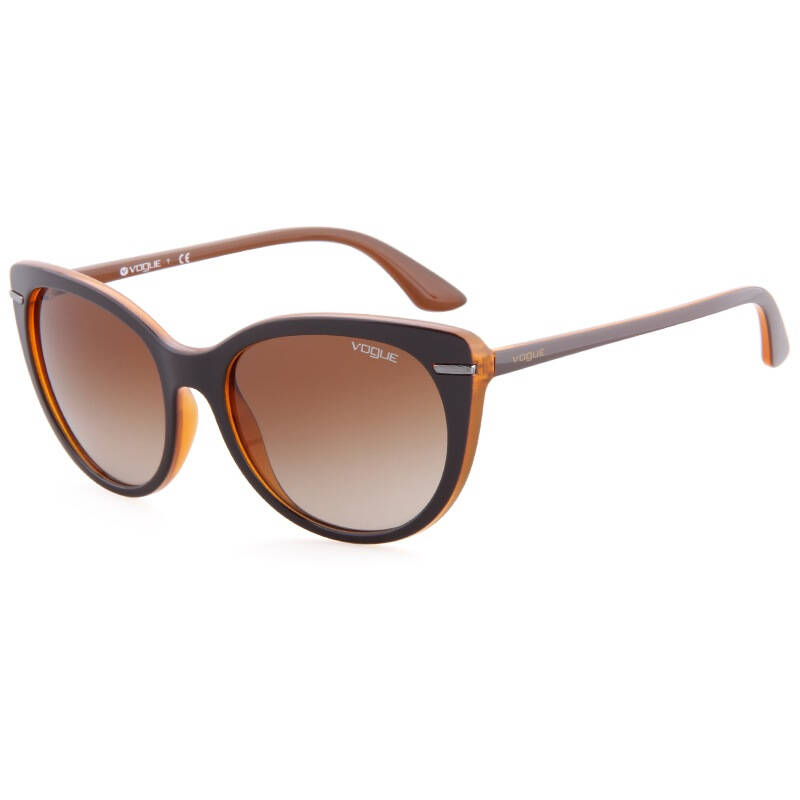 vogue 沃格女款棕色镜框茶色渐变镜片眼镜太阳镜vo 2941-s 2279/13 56