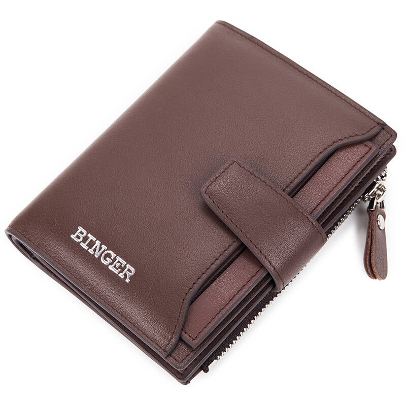 佰利老人男士手包男士手拿包男士手抓包真皮钱包男长款 340102咖啡色