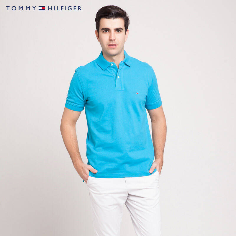 tommy hilfiger 品牌經典商務短袖polo衫 | 0857869135lp 426淺藍色 l