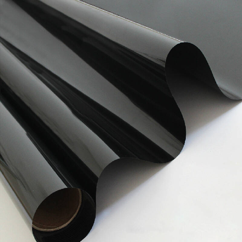 慧萌隔热膜浴室玻璃贴不透明玻璃贴膜窗户玻璃纸磨砂黑不透 黑不透 1.