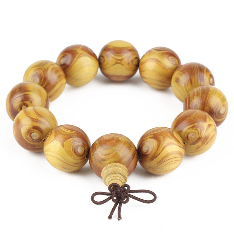 奇玩尚品 黄栌木手串 颗颗对眼鬼脸 20mm男款佛珠