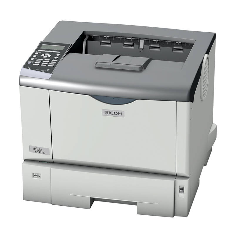 理光旗艦店(ricoh)sp 4310n黑白激光a4打印機 標配 原裝4310c墨粉盒1